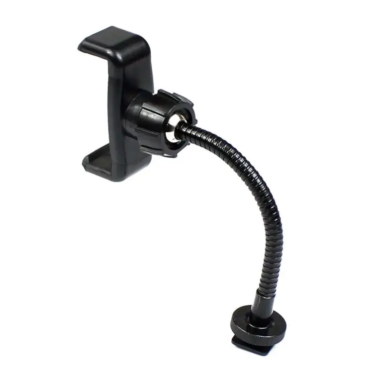 BGNing-Suporte Do Telefone Monopod, Clipe Do Telefone para 60-90mm Smartphone, Transmissão Ao Vivo, Braçadeira Do Telefone, Luz Do Anel, Suporte Do Telefone, Mangueira Portátil