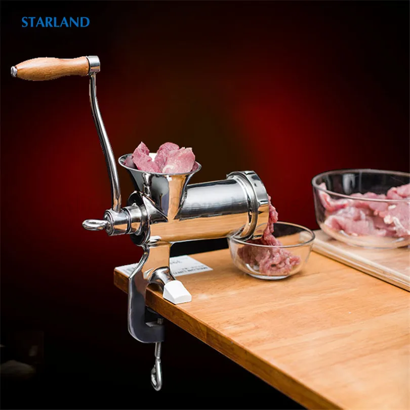 

1Pcs Manual Meat Grinder Type 8 Vegetables Pelletizer Filling Stainless Steel Sausage Machine for Household and Cormmercial