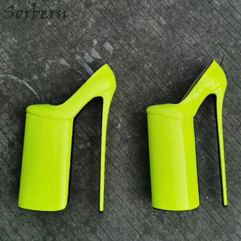 Sorbern 30Cm Extreme High Heel Pump Women Shoes Cross Dresser Stilettos Slip On Pump Unisex Shoe Platform Plus Size 35-47