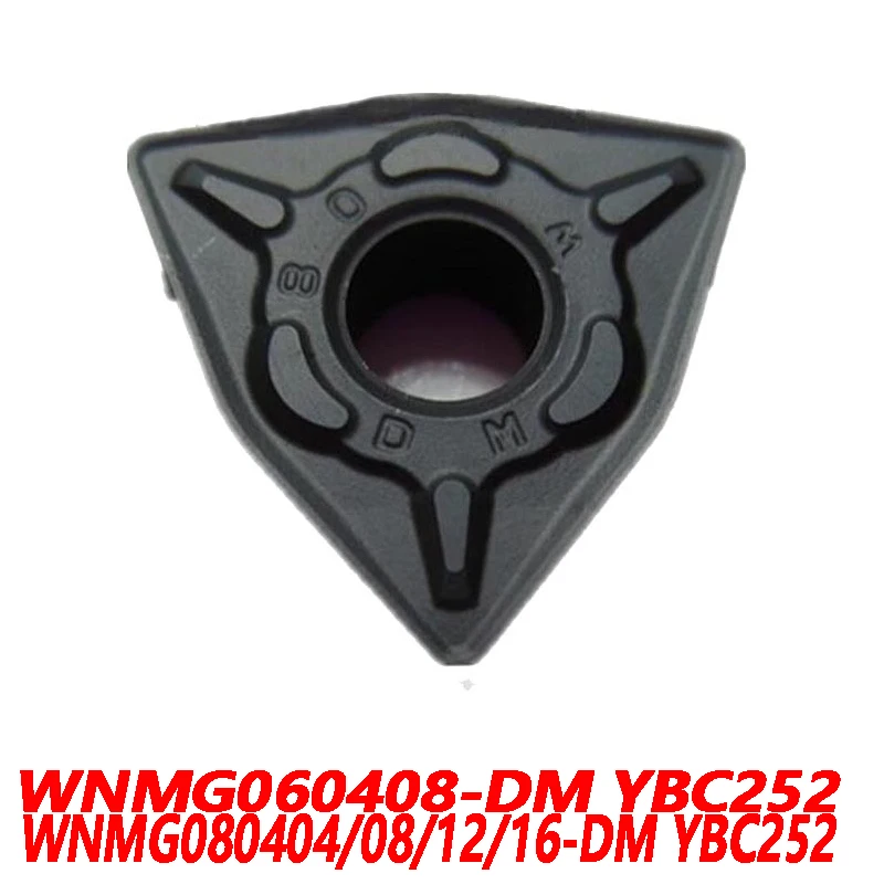 100% originale WNMG060408-DM YBC252 WNMG080404/08/12/16 10 pz CNC tornio lama inserto in metallo duro lavorazione di acciaio di alta qualità