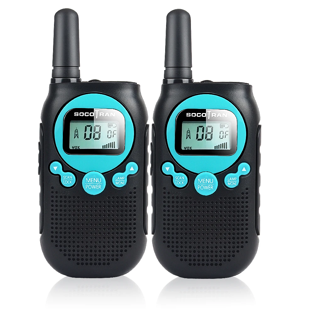 SOCOTRAN SC-R40 child walkie talkie 2 pcs PMR446 license free RADIO 8CH two way radio amador Privacy code rechargeable battery