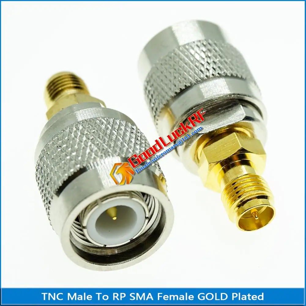 Tnc Naar Rp Sma Connector Socket Tnc Male Naar Rp Sma Vrouwelijke Plug Rp Sma-Tnc Vergulde Rechte coaxiale Rf Adapters