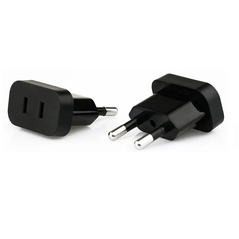 4.0/4.8mm Pin EU to US Plug Adapter China Socket To Euro Europe Plug Converter Travel Euro Europe AC Power Adapter