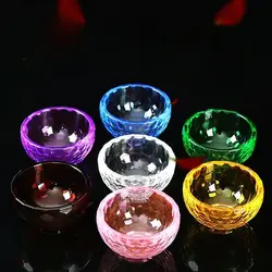 6cm Crystal Glass Bowl Essential Oil Cup Buddhist Utensils Home Decoration