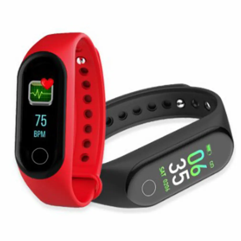 M4 Colorful screen smart bracelet pedometer Health care multi-sports call rejection healthy sleep Smart Watch