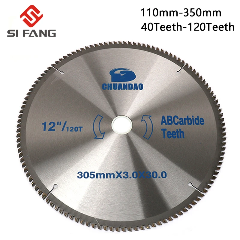 250mm/300mm/350mm/400mm Circular Saw Blade Wood Cuting Disc Alloy Cutting Disc For Wood and Aluminum（can cutting Aluminum）