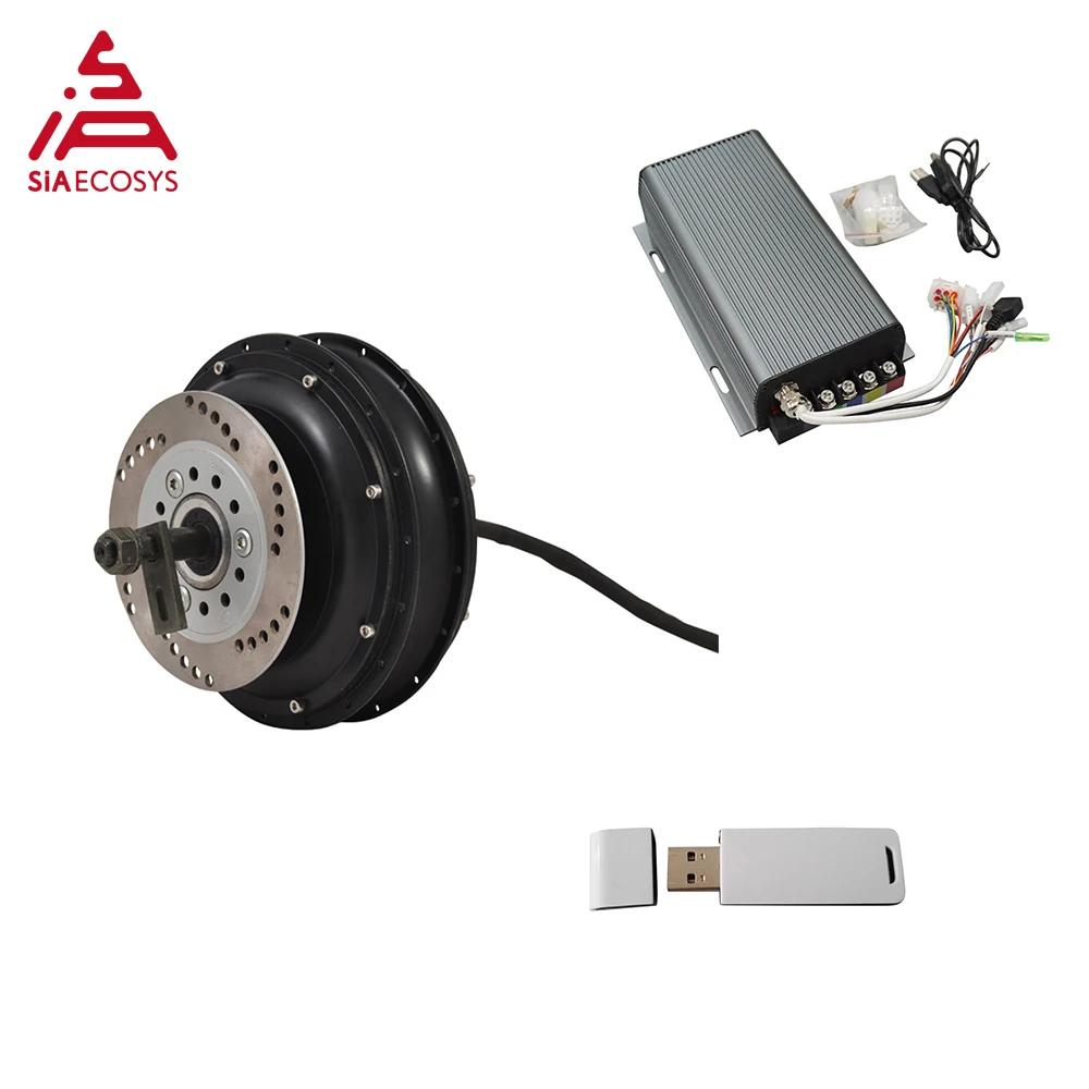 Siaecosys/QSMOTOR 205 3KW Moped E-Spoke Hub Motor with SVMC72150 controller