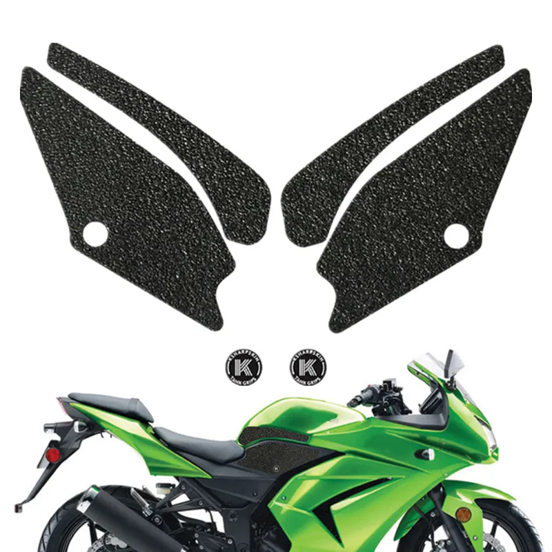 For KAWASAKI NINJA250R Ninja 250R 2008-2012 Motorcycle Left Right Pad Traction Side Sticker Knee Fuel Protective Non-slip Decal