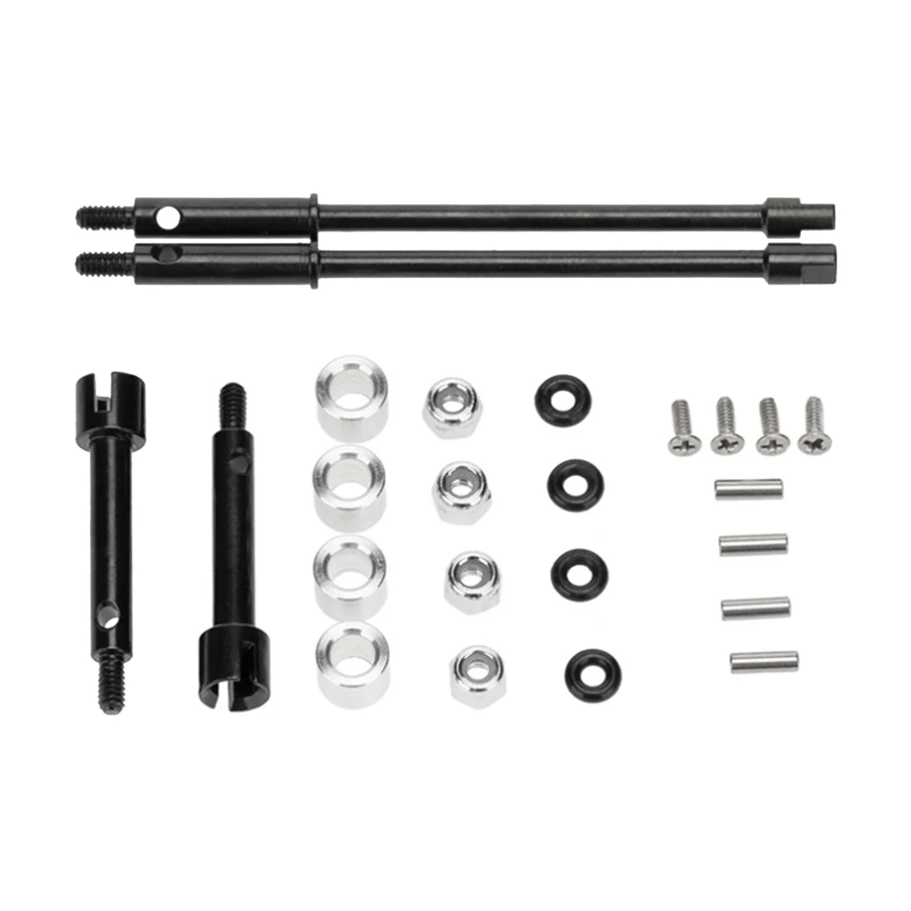 4mm Steel Drive Stub Widened Axles For AXIAL SCX24 AXI90081 AXI00004 Upgrades 1/24 RC Crawler Vehicle Car Wltoys HSP Off-road