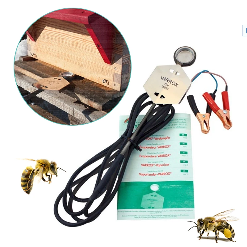 

1 Set New Bee Vaporizer 12V Bee Evaporator Oxalic Acid Vaporiser Varroa Treatment 150W Bee Mite Control Beekeeping Tools