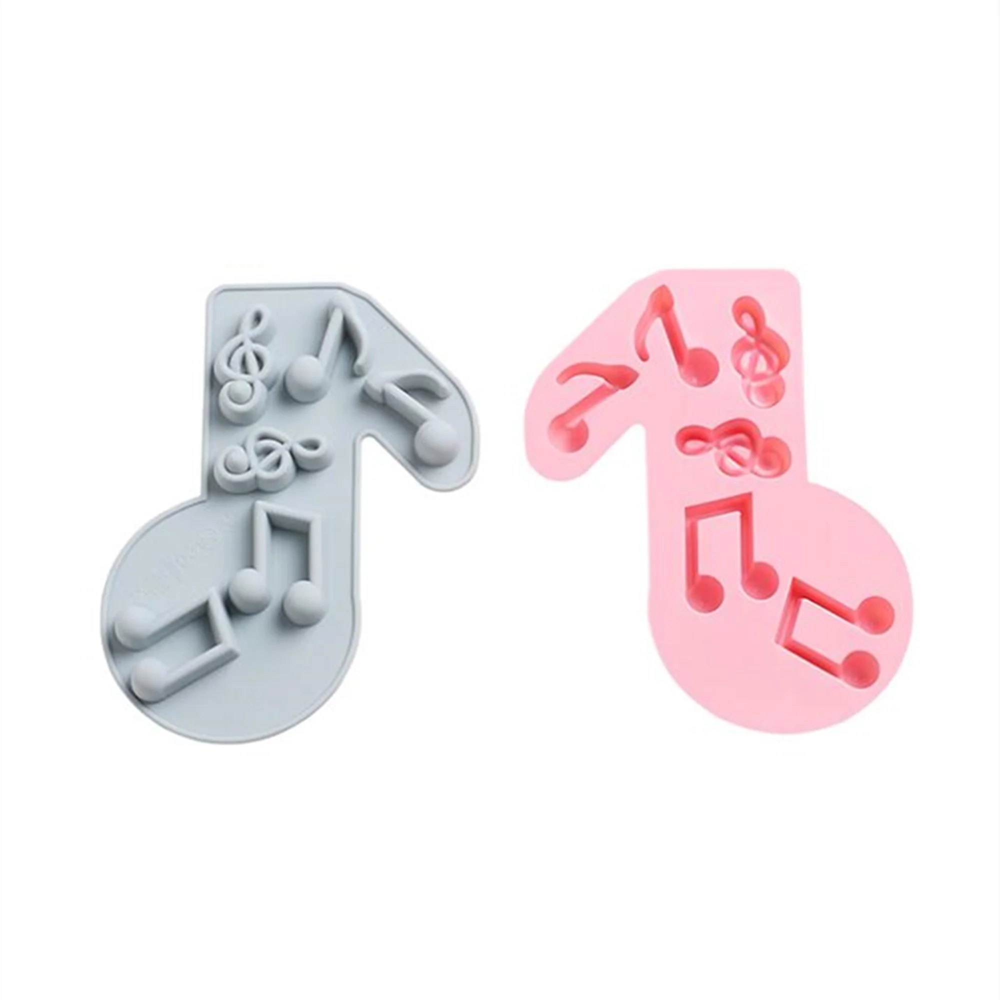 Music Notes 3D Silicone Molds DIY Kitchen Ice Cube Tray Chocolate Soap Molds Cake Decorating Tools Kitchen Baking Accessories