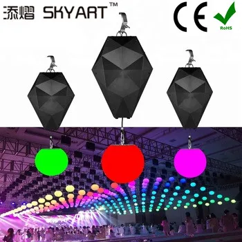 Imagem -02 - Skyart-sistema de Iluminação de Cristal Cinético Guincho com Luz de Led Desenho de Discoteca Elevação de Cibe Voo Cinético