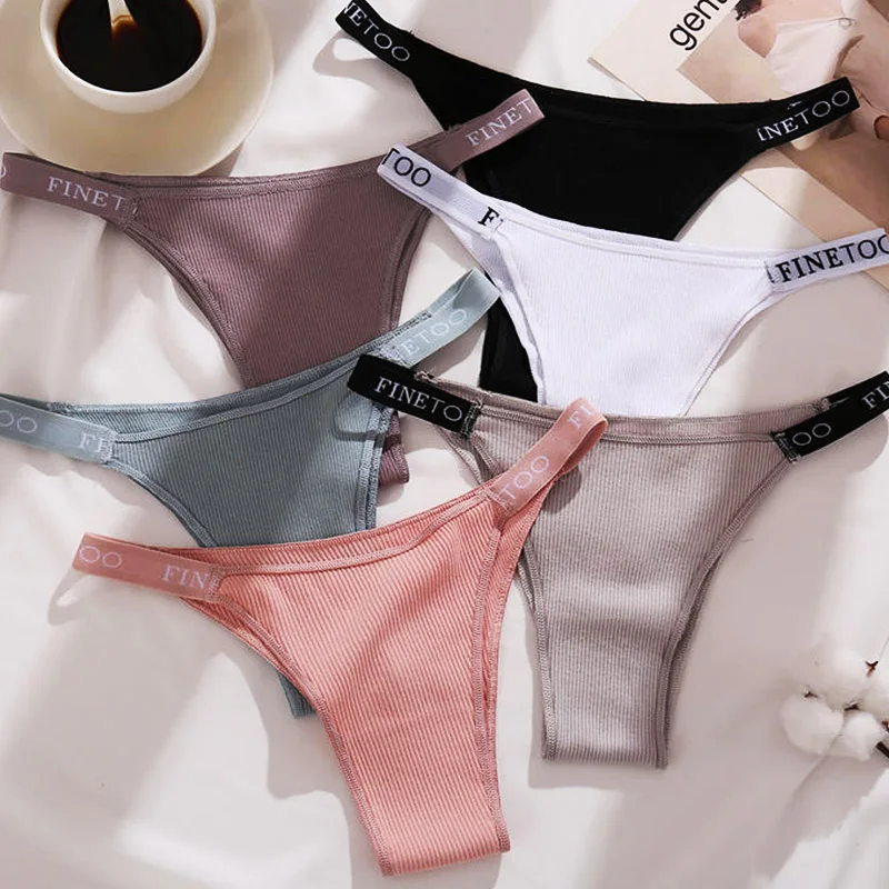 Sexy Panties Thong Women Cotton Briefs Female Underpants Sexy Pantys Soft G-string Underwear Solid Color Intimates Lingerie M-XL