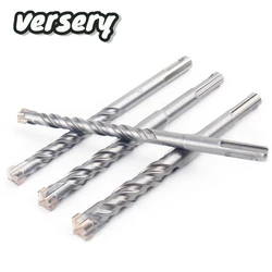 Versery 1PC SDS Plus 5-16mm punte per trapano a percussione elettrico 160mm lega di carburo di tungsteno di tipo incrociato per pietra di cemento per muratura