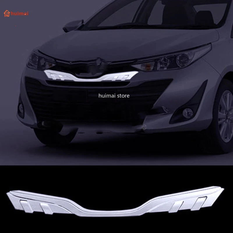 For Toyota Vios Yaris Sedan 2019 2020 Front Bumper Cover Trim Front Bumper Protector Grille cover Front Ceter Bumper cover