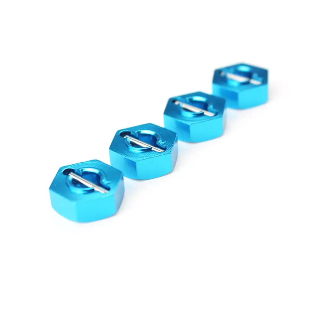 

4PCS RC Car Wheel Hex Nut With Pins Drive Hubs Convert Adapter Metal Upgrade Parts For WLtoys New 12428 12423 1/12 RC Vehicles