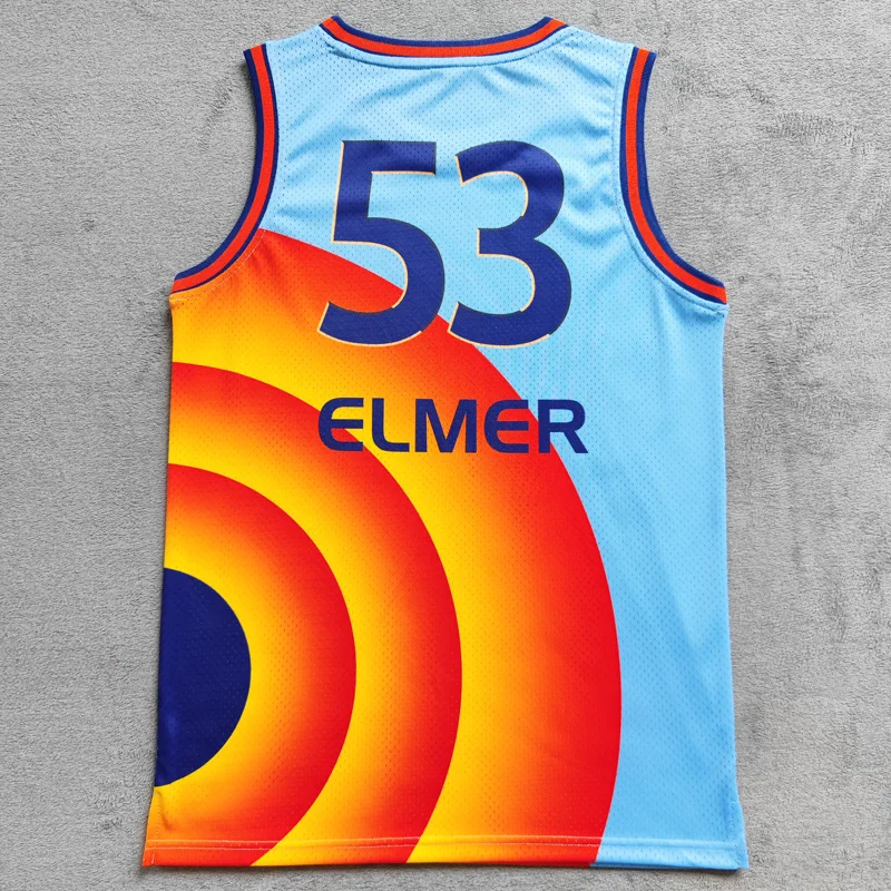 

MM MASMIG 2021 Movie Space Jam 2 A New Legacy Tune Squad 53 ELMER Basketball Jerseys Halloween Uniforms