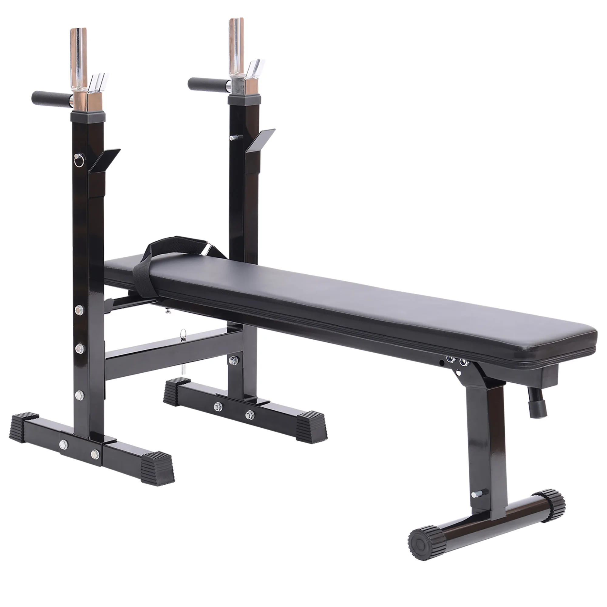 HOMCOM Banco de Pesas Plegable Bancos Musculacion Entrenamiento Maquina Gimnasio Gym