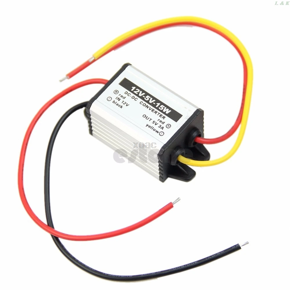 Convertisseur étanche DC à DC 12V à 5V 15W, Module d'alimentation électrique M07