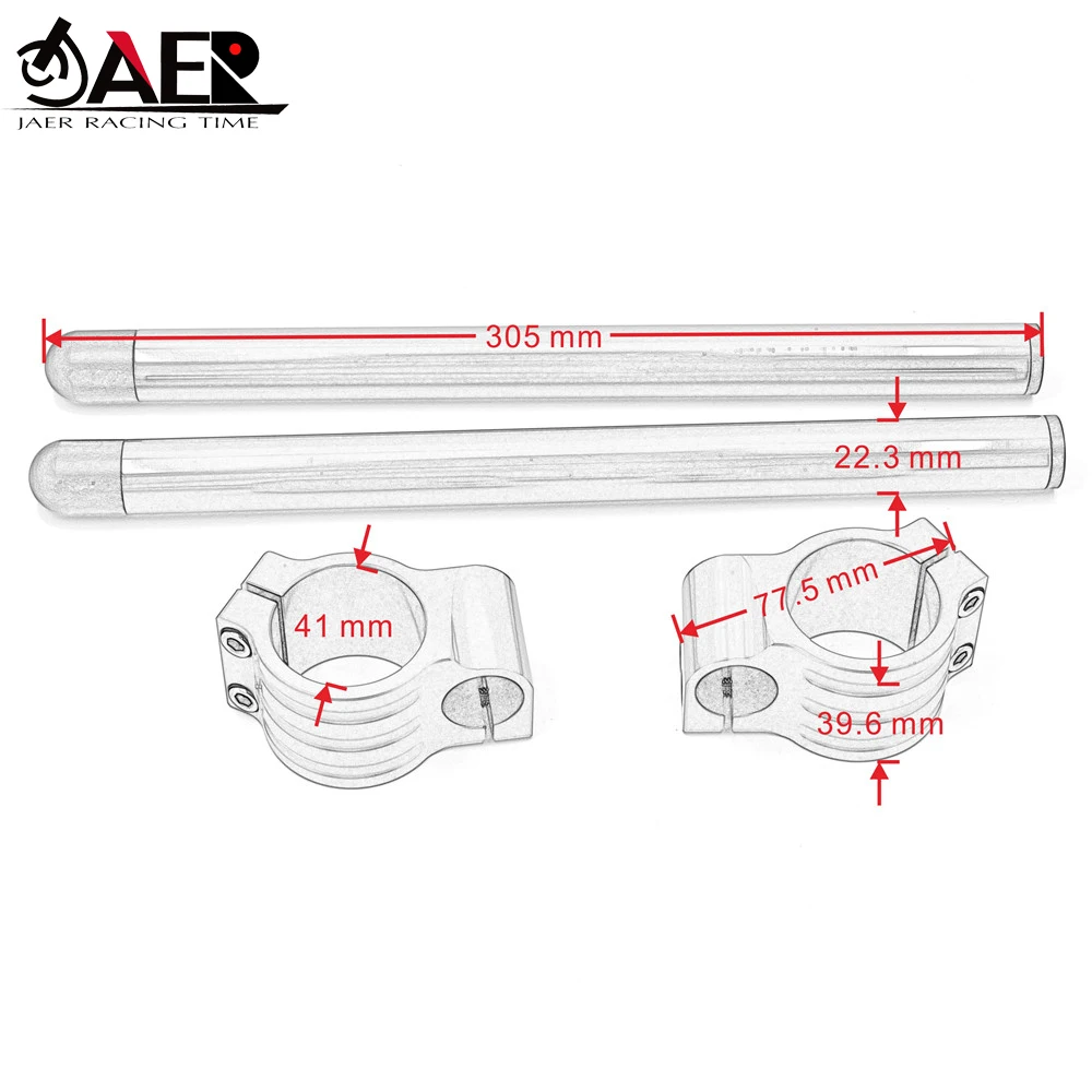 Motorcycle Handlebar for Yamaha YZF R3 R25 MT03 MT25 Adjustable CNC 41 mm Clip On Ons Fork Handlebars Handle Bar