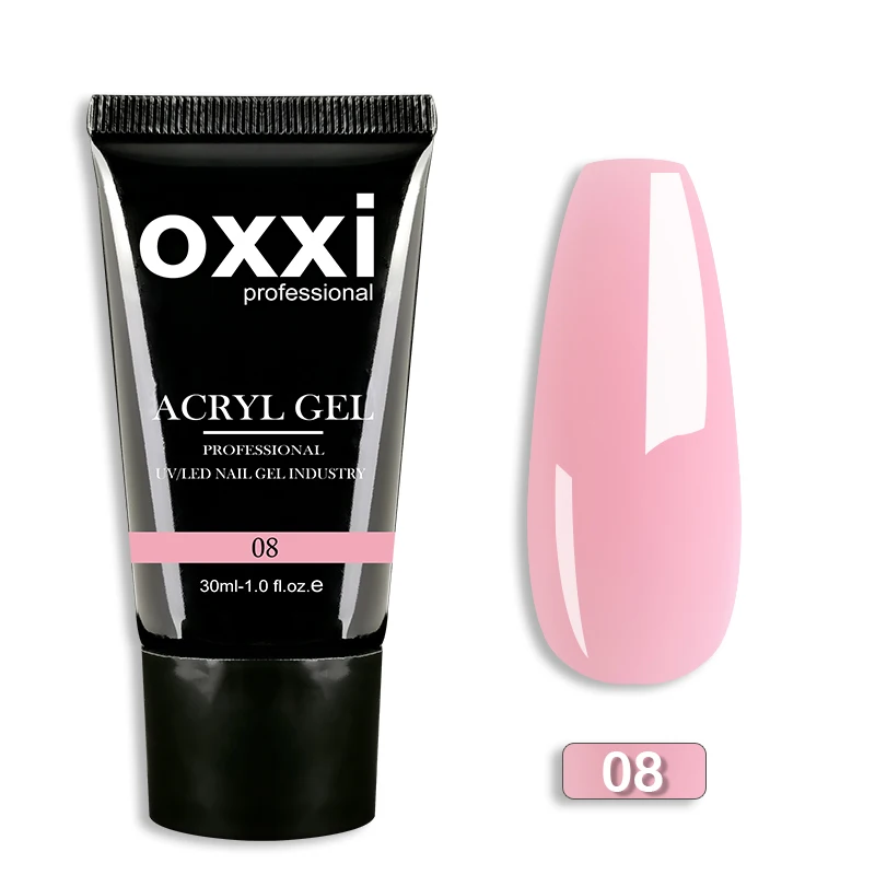OXXI 30ml Acryl-Gel Semi-permanentes Poly-Nagelgel Maniküre Schnelles Einfaches Gel zur Verlängerung UV LED Aufbaugel Acryl-Gellack Neu