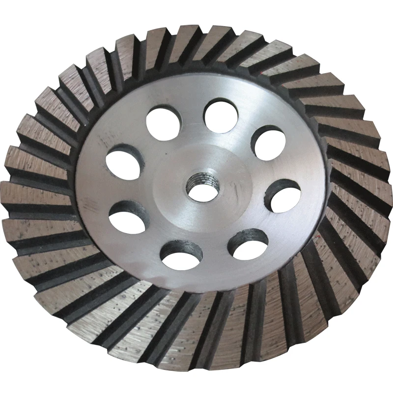 100Mm 4 "Diamond ถ้วยอลูมิเนียมล้อ,ล้อเทอร์โบ,เครื่องบดมุมถ้วยล้อ,turbo สำหรับบดหินแกรนิตก่ออิฐ