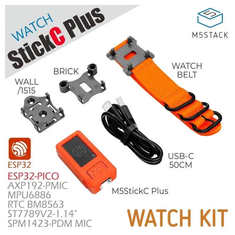 M5Stack M5StickC PLUS oficial con accesorios para reloj