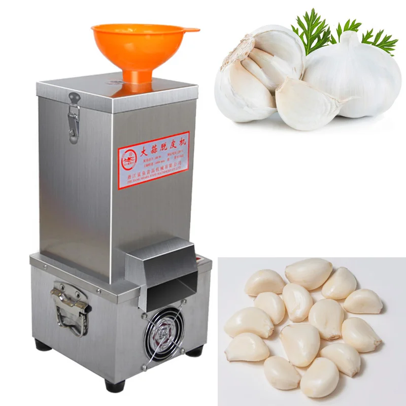 

220V/110V 25KG/H Stainless Steel 180w Commercial Garlic Peeling Machine Electric Garlic Peeler Price High Efficiency