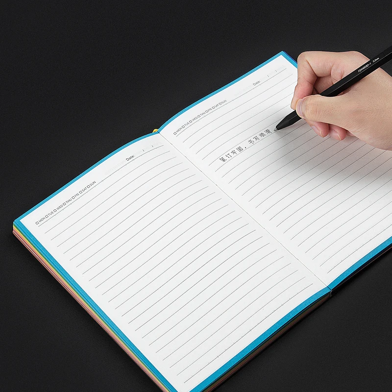 Kintrees-دفتر جلدي A5 بسيط ، سميك ، رائع ، للطلاب الجامعيين