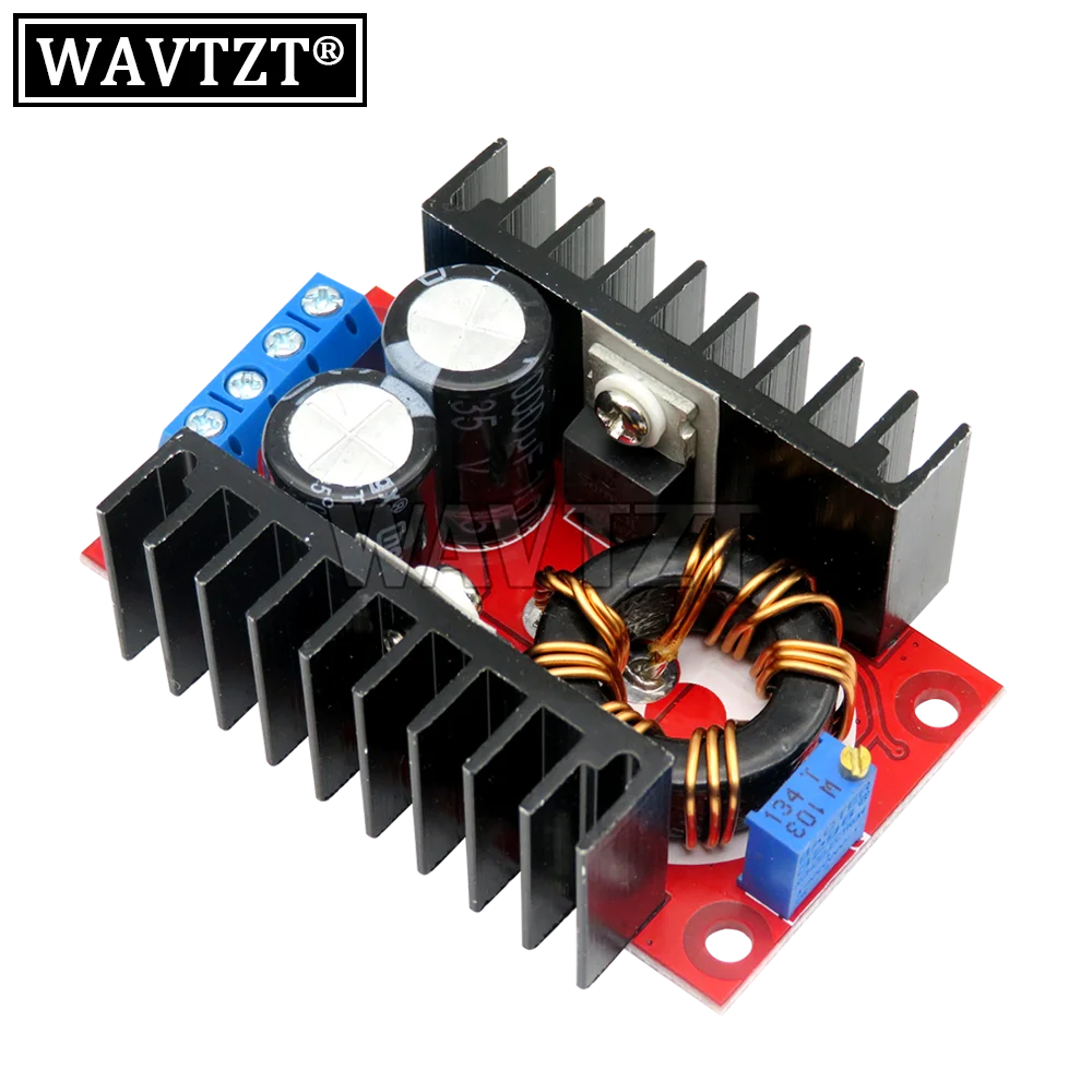 WAVTZT 150W DC-DC Boost Converter Step Up Power Supply Module 10-32V To 12-35V 10A Laptop Voltage Charge Board