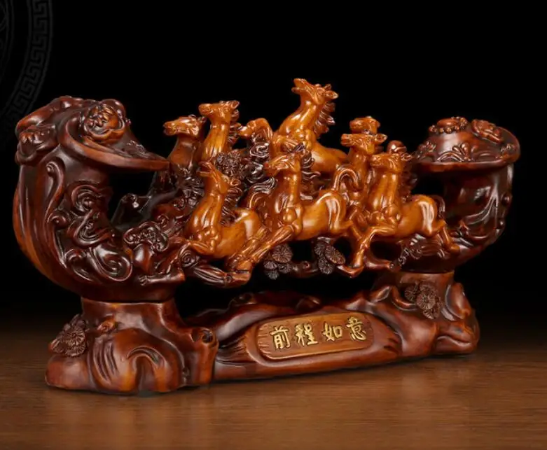 New Chinese style horse furniture new Chinese zodiac furniture office study creative living room decoration Joe moved gifts