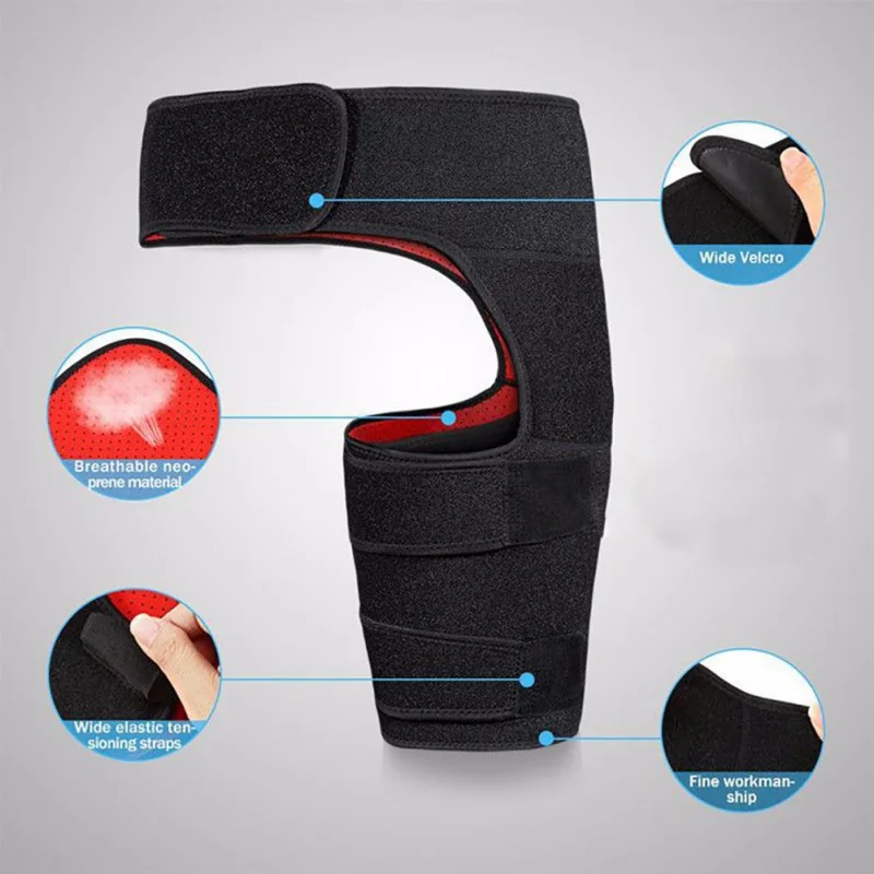 Ceinture de protection pour les articulations de la hanche, soulagement de la douleur nerveuse sciatique, Compression des cuisses, arthrite,