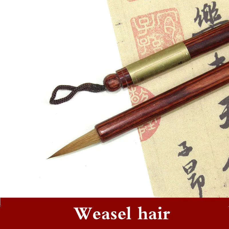 

Caligrafia Chinese Brush Pen Wolf Hair Calligraphy Brush Chinese Small Regular Script Brush Pen for Copy Scriptures Tinta China