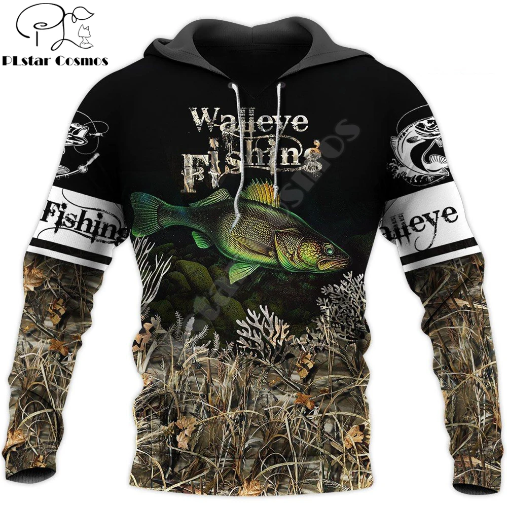 

Walleye Fishing camo 3D All Over Printed Men Hoodies Sweatshirt Unisex Streetwear Zip Pullover Casual Jacket Tracksuits KJ0205