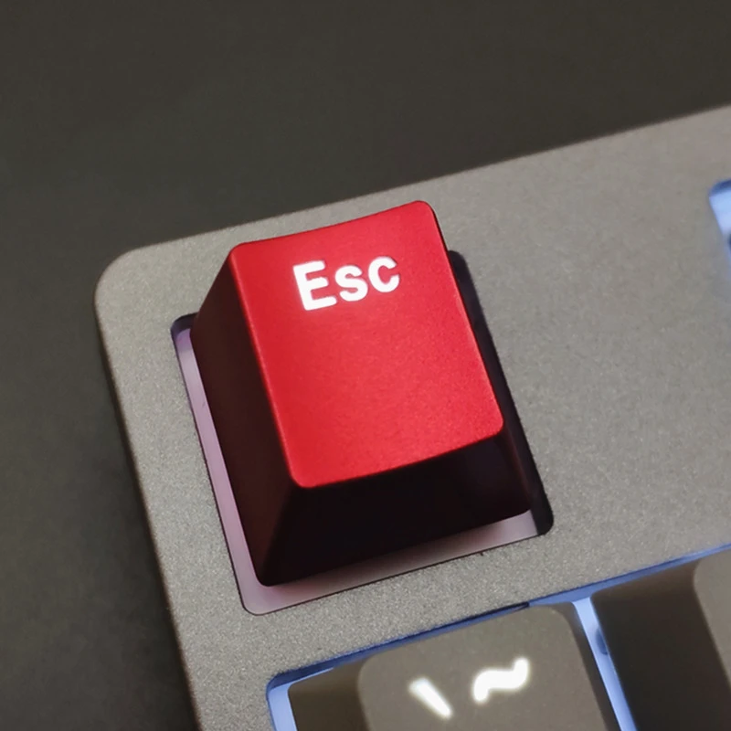 

Key cap 1 pcs ESC Mechanical Keyboards Keycap Personality Design,Metal Light Transmission Personality Keycaps Cherry MX axis