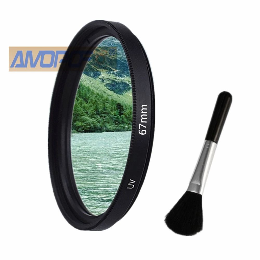 

3 in 1 Lens Filter Kit, Lens Brush+UV+ Lens Filter with Bag + Lens Cap Compatible with for Canon Nikon Sony Pentax Fujifilm Came