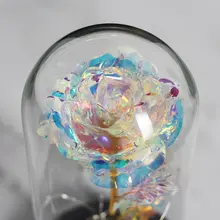 Colorful LED Night Light with Galaxy Rose #3