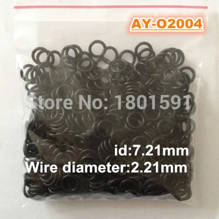 wholesale 100pieces  fuel injector upper oring 7.21*2.21mm fuel injector repair kits  (AY-O2004)