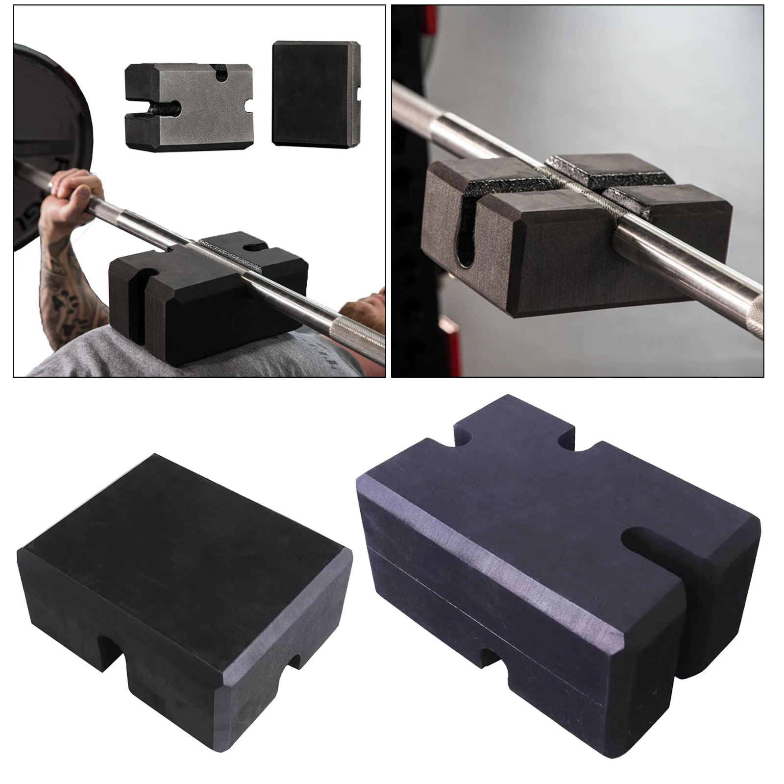 Bench Press Block Strength Block EVA Foam Barbell Weight Bar Grip Board Press Block Deep Squat Fitness Trainer Home Gym Block