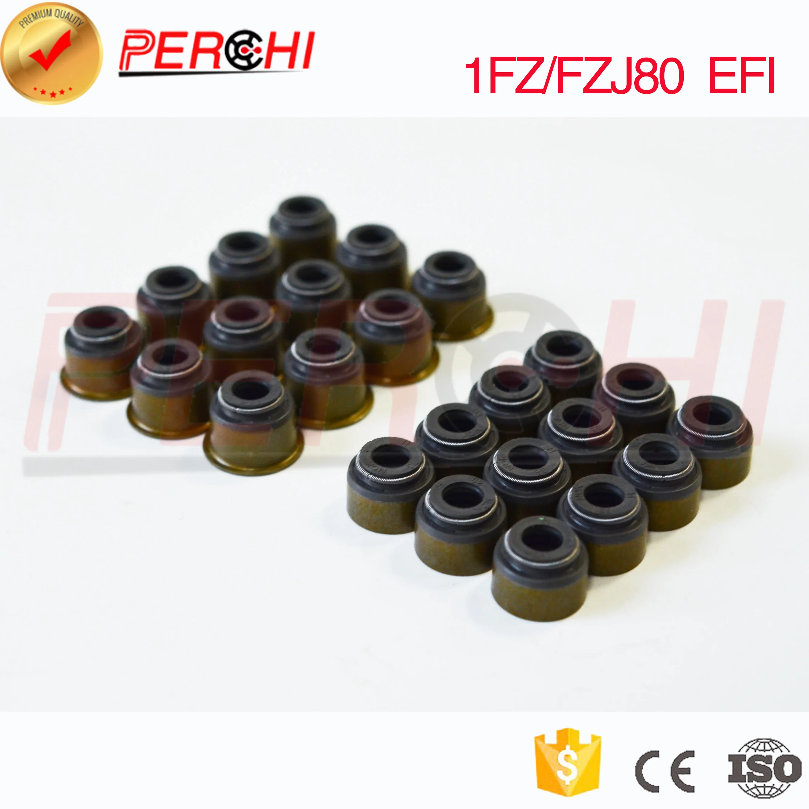 24 PCS Engine Valve Stem Oil Seal for Toyota 1FZ 90913-02096 90913-02105 LAND CRUISER (_J7_) 4.5 4x4 (FZJ75, FZJ75RV) LX 450 4WD