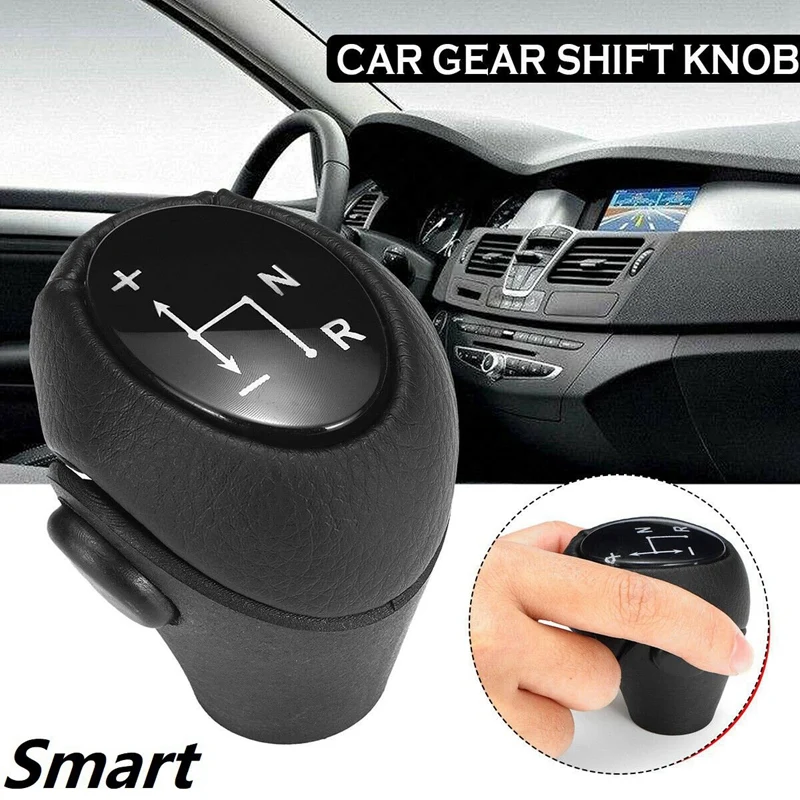 

Auto Parts Leather Automatic Gear Shift Knob Lever Shifter for Mercedes Benz Smart Fortwo Roadster 450 451 Brabus Fortwo