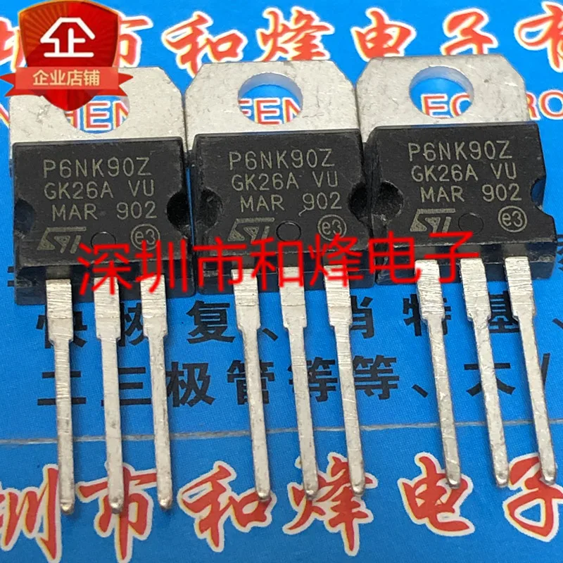 

10PCS P6NK90Z STP6NK90Z TO-220 900V 5.8A