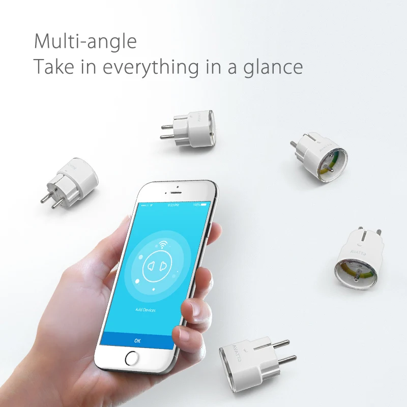 AVATTO Smart Plug,EU 16A/10A Remote Control Wifi Socket with Power Monitor Work with Tuya APP Google Home,Alexa,IFTTT