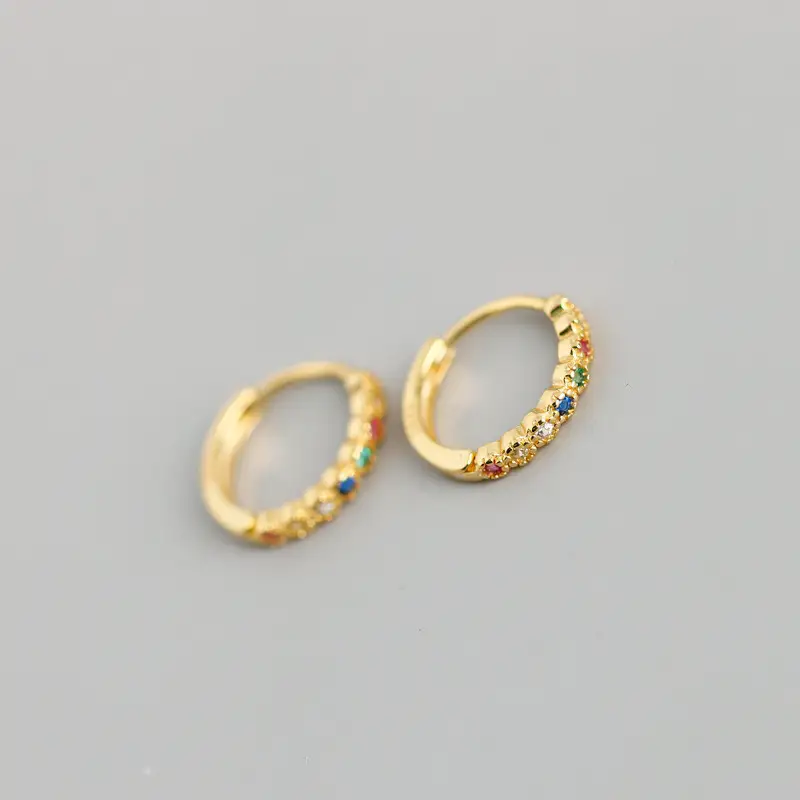 WANTME Pave CZ INS Luxury Olive Branch Leaf Stud Earrings for Women Real 100% 925 Sterling Silver Teen Gift Fine Hoop Jewelry - Image 9