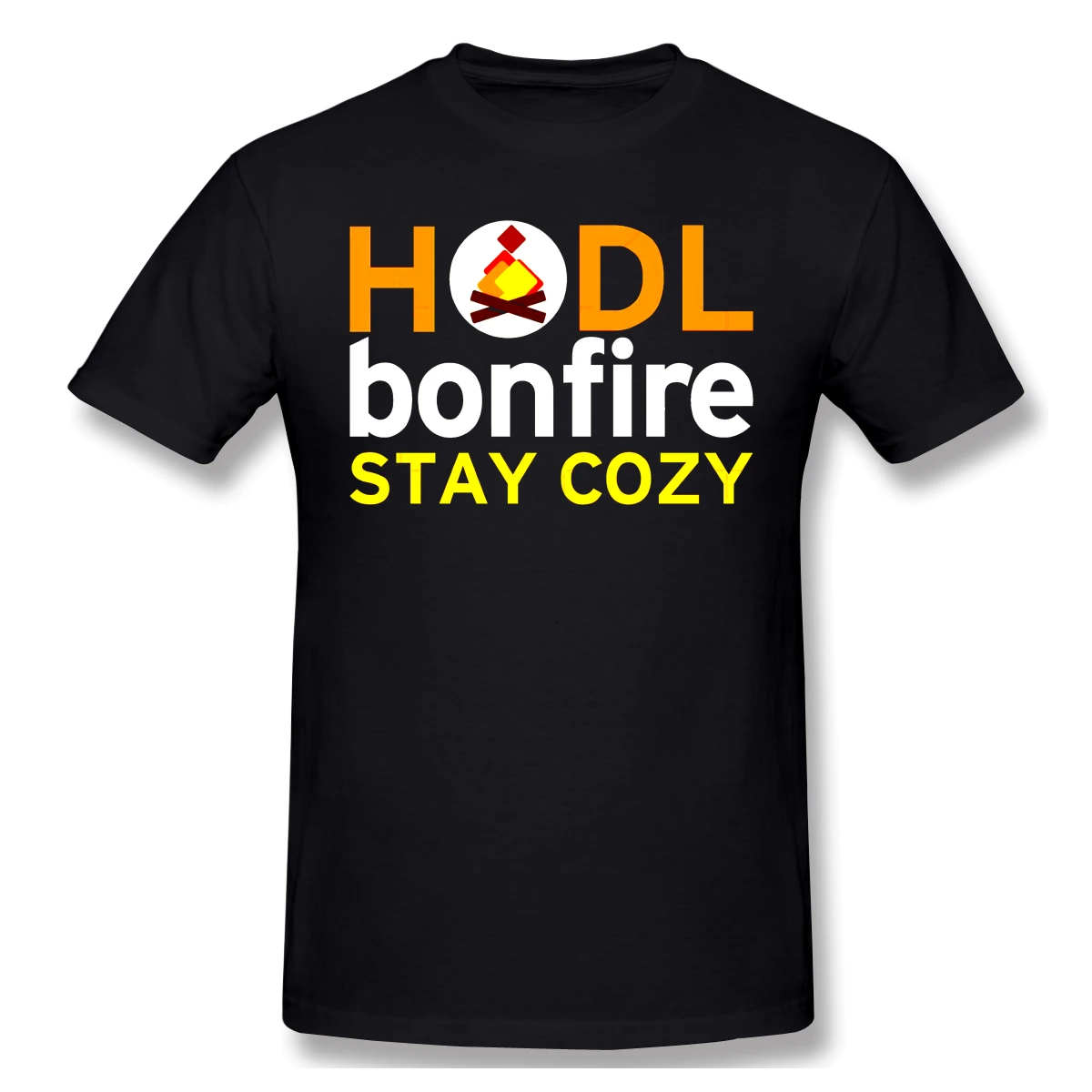 Man Bonfire Crypto Currency Stay Cozy  Doge, Alt, Altcoin, Hodl fitness Vintage T-shirts