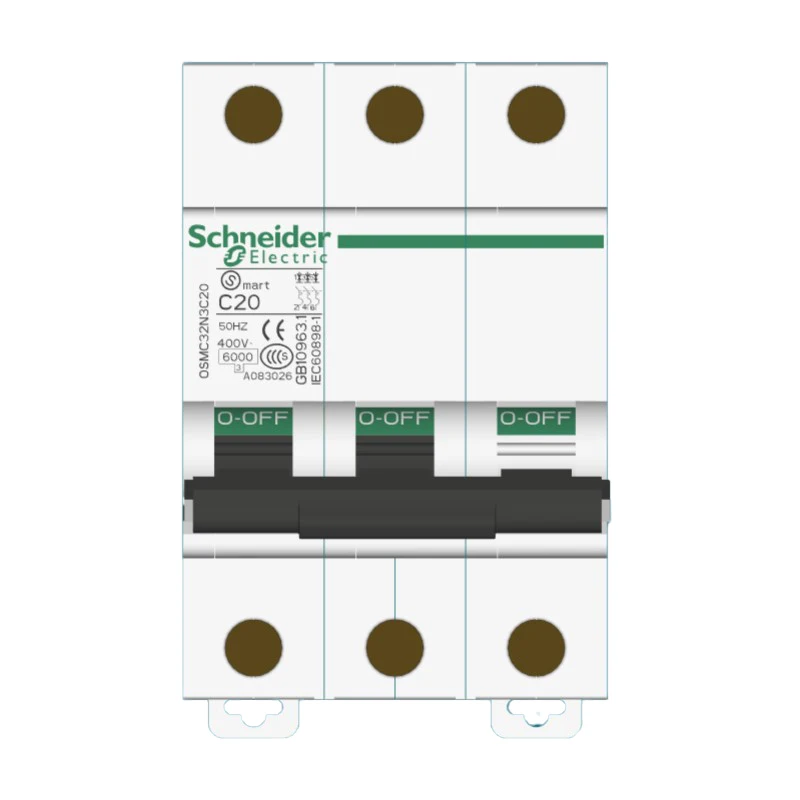 China Export Type D 3P 40A 50A 63A Miniature Circuit Breaker ac quality switch 400VAC 50HZ 6KA DIN rail mounting