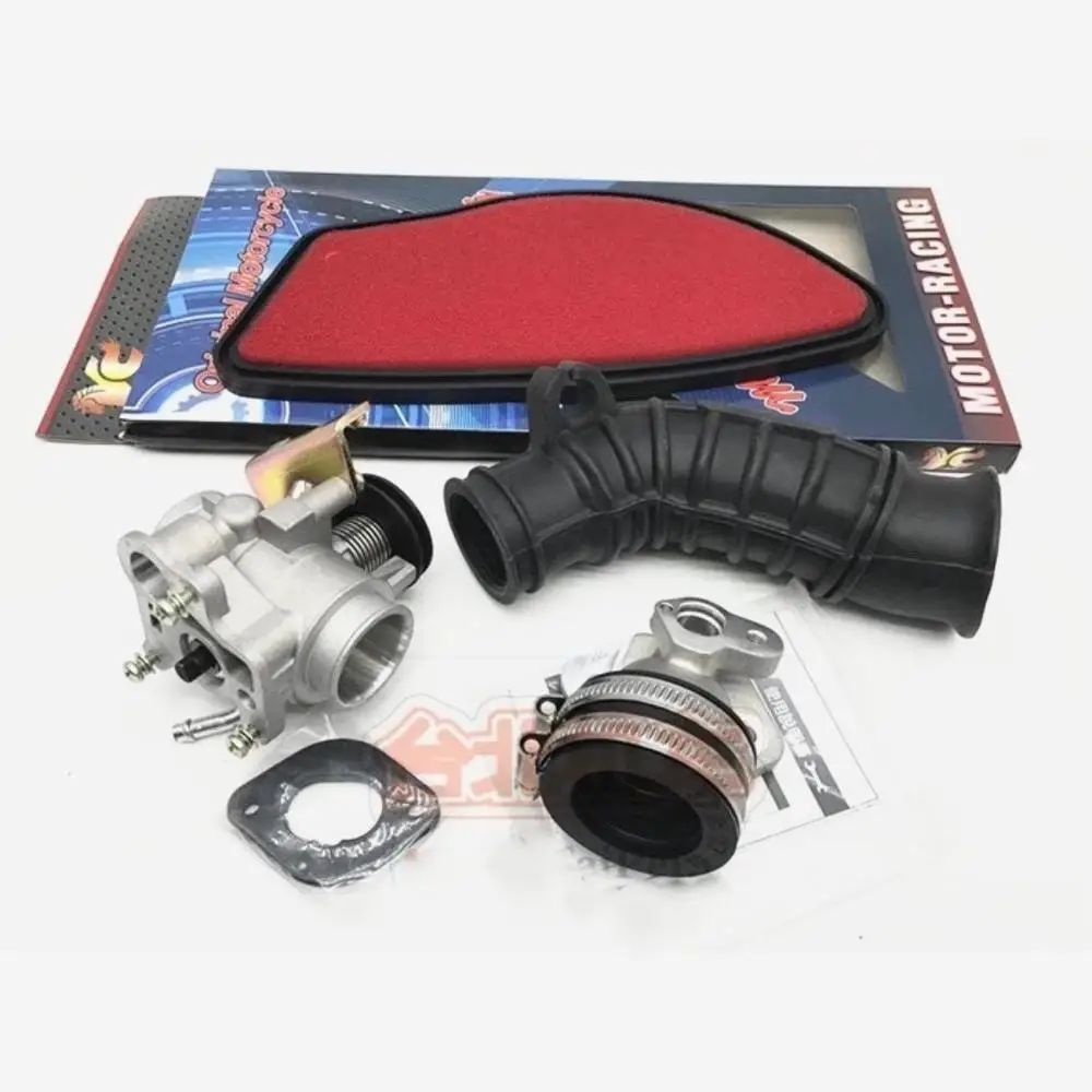 Throttle Kit 28mm For BWS125 CYGNUS125 ZUMA125 GTR125 Intake Manifold Filter Hose KOSO Racing Tuning Set