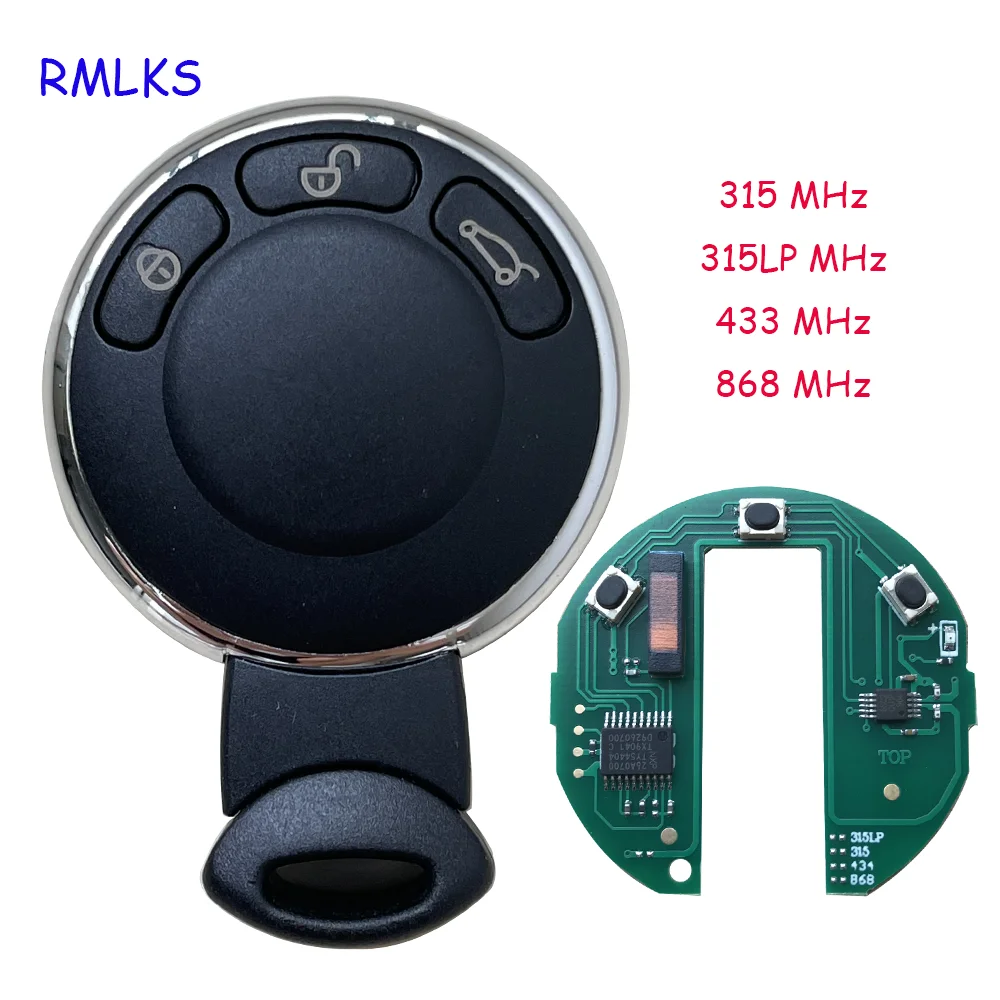 

New Remote Smart Key for BMW for MINI COOPER S ONE D CLUBMAN COUNTRYMAN CABRIO Car Lock Smart Key Fob 315MHz/315LP/433MHz/868MHz