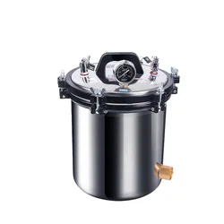 Portable Stainless Steel Heating Autoclave High Pressure Sterilizer Sterilization Pot Pressure Steam 18L