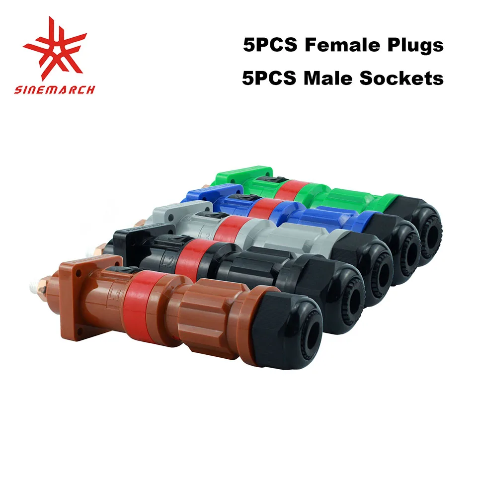 10PCS Set POWERART 400A Female Plug Male Socket Power Connector for Power Distro Shock Proof Housing